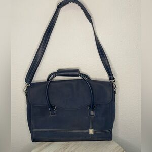 Diane Von Furstenberg bag travel computer suede blue carry on